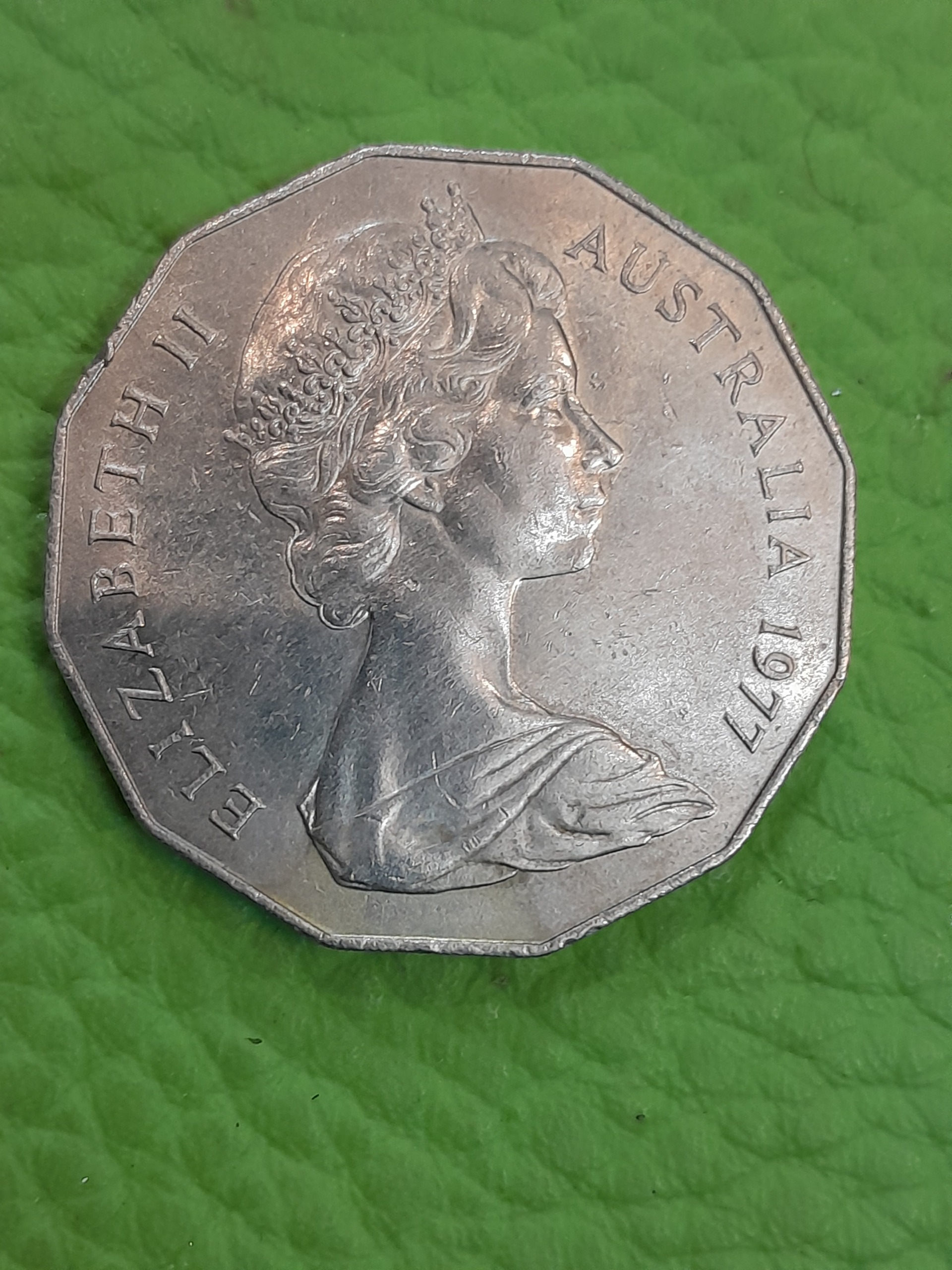 50 سنت 1977 SILVER استرالیا کلکسیونی نایاب