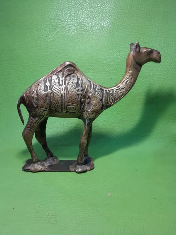مجسمه شتر برنزی دوره پهلوی کلکسیونی وآنتیک