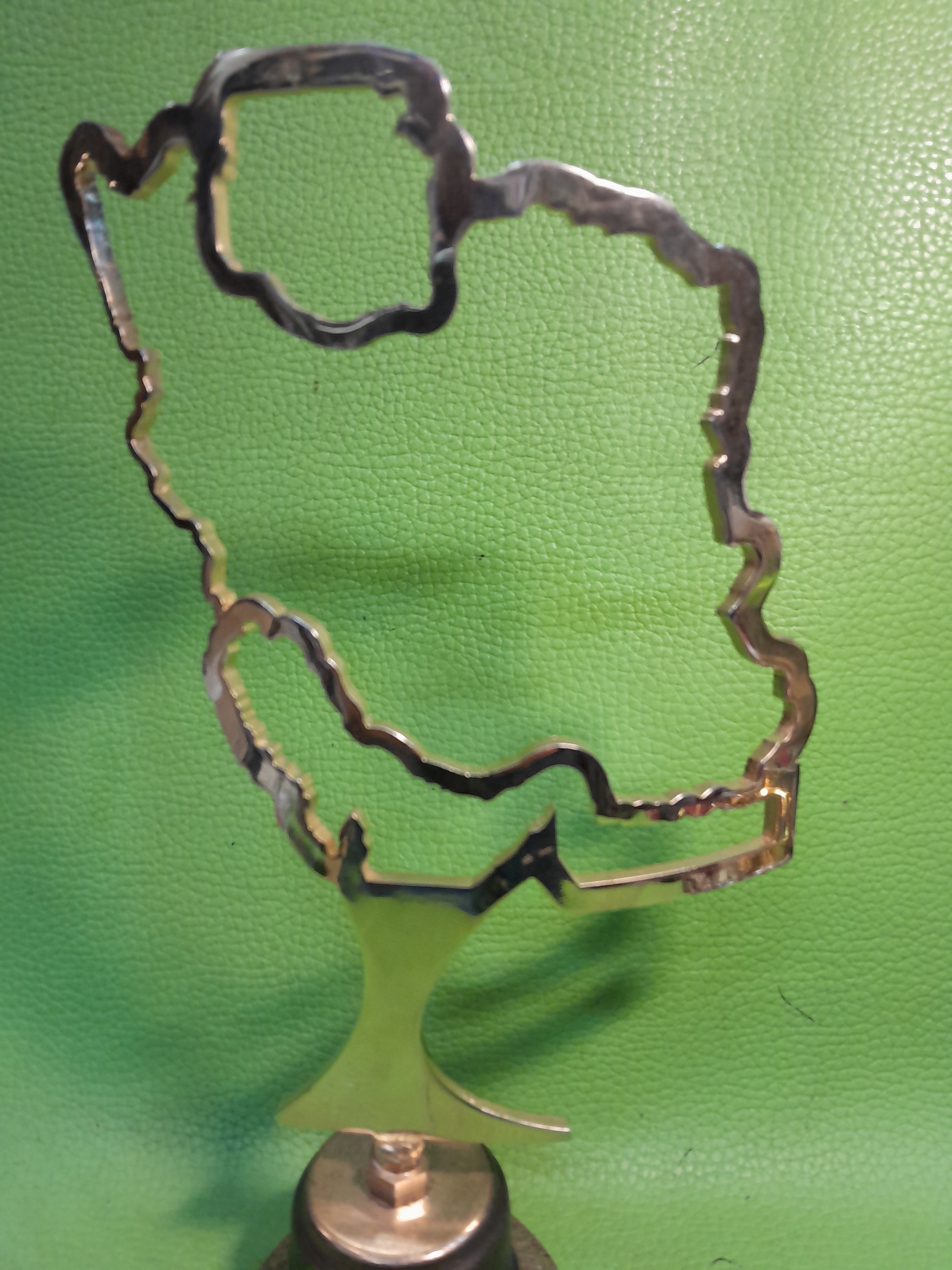 نقشه ایران فلزی اره کاری کلکسیونی