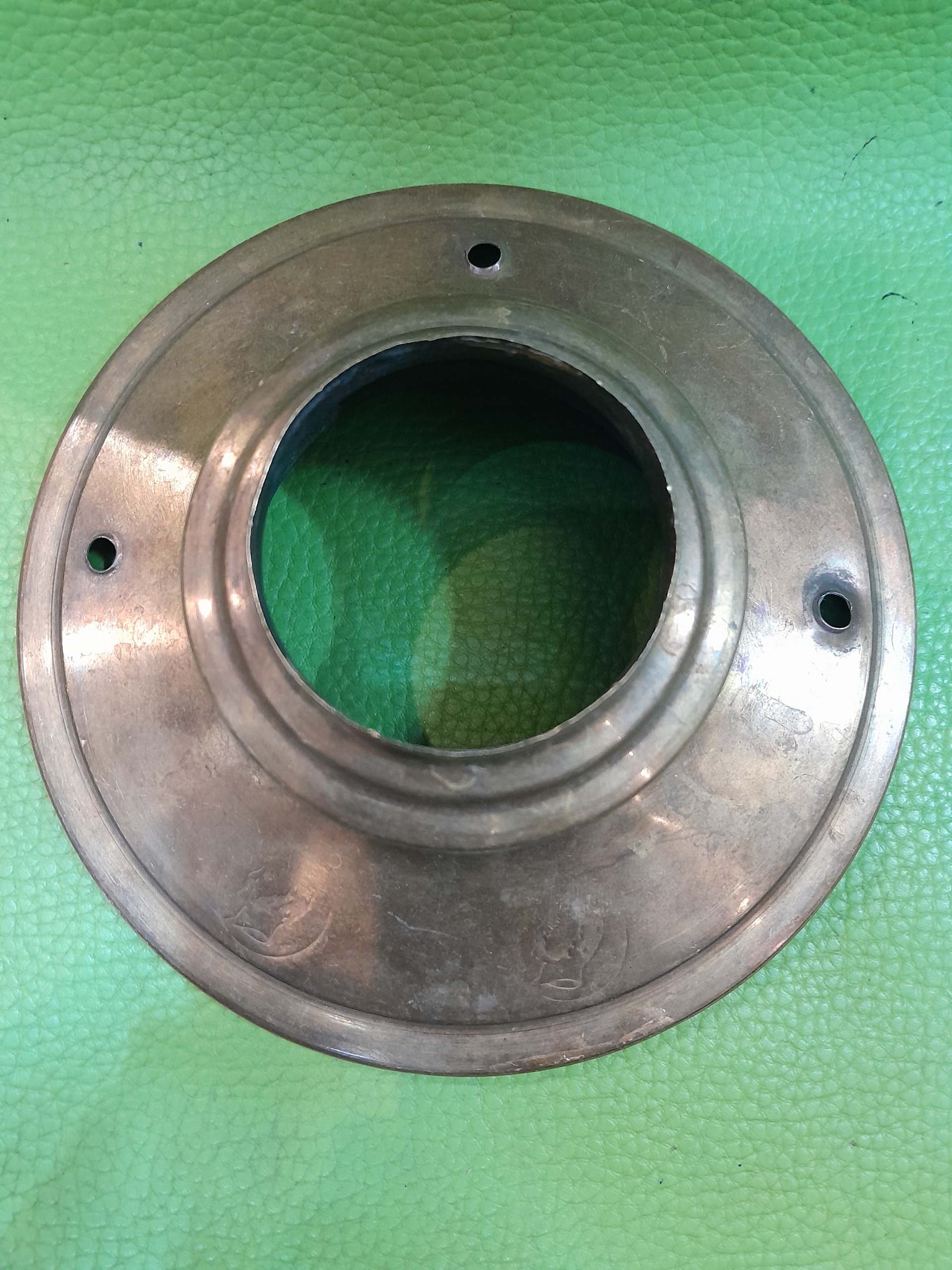 درب سماور قدیمی مهردار برنجی