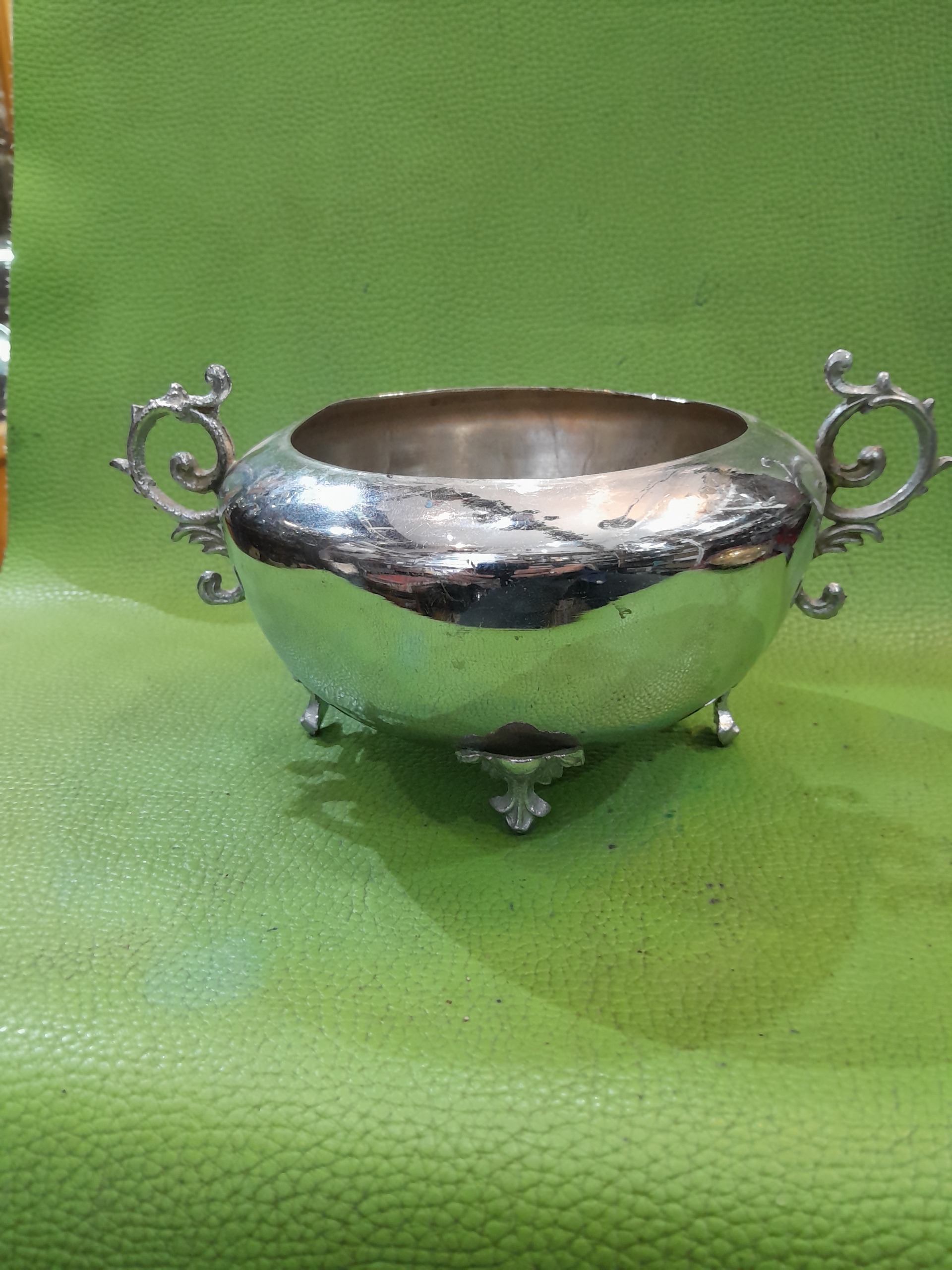 شکلات خوری مسی آب کروم اروپایی کلکسیونی