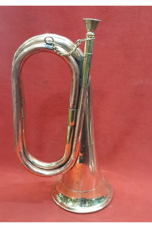 شیپور برنجی روکش مس آنتیک م کلکسیونی