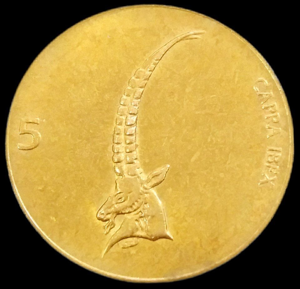 5 تولار کمیاب 1993 اسلونی (گالری بخشایش)