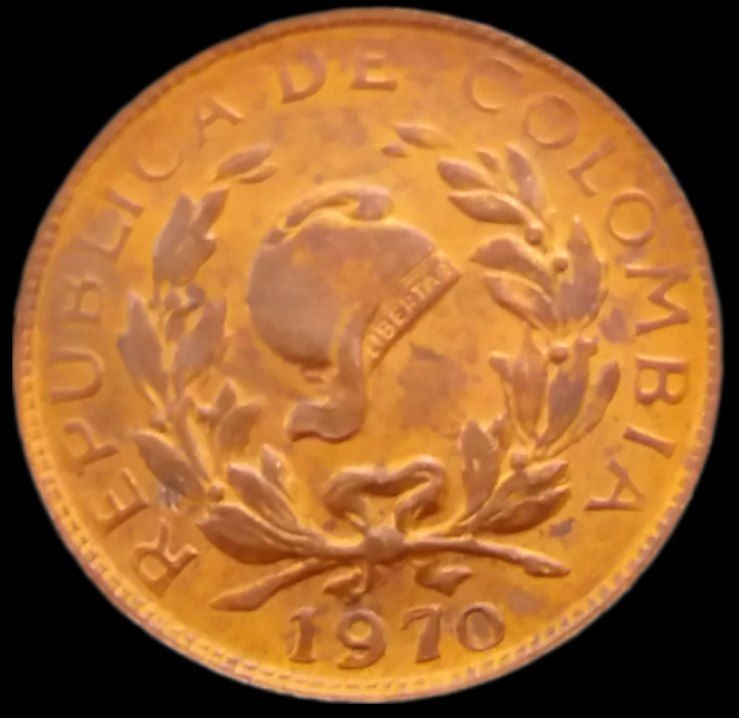 1 سنتاوو کمیاب 1970 کلمبیا (گالری بخشایش)