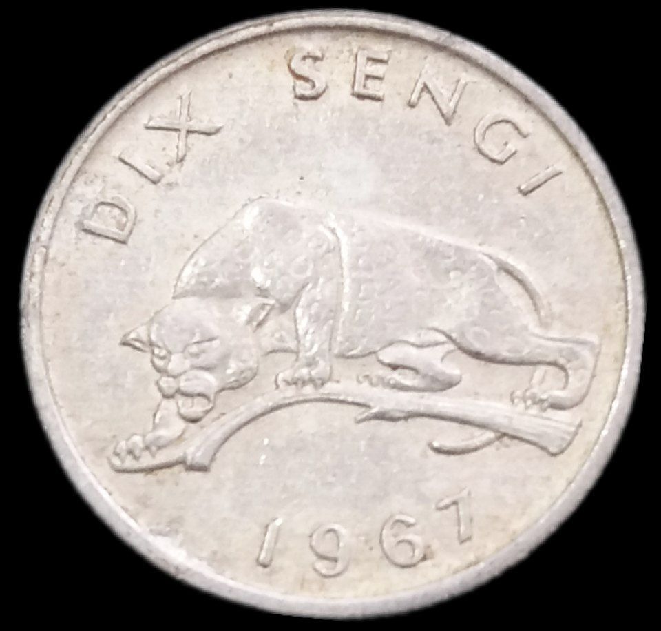 10 سنجی کمیاب 1967 کنگو (گالری بخشایش)