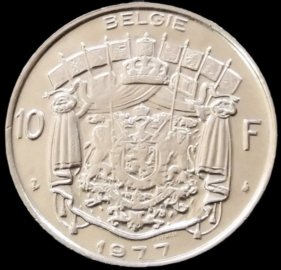 10 فرانک درشت 1977 بلژیک (گالری بخشایش)