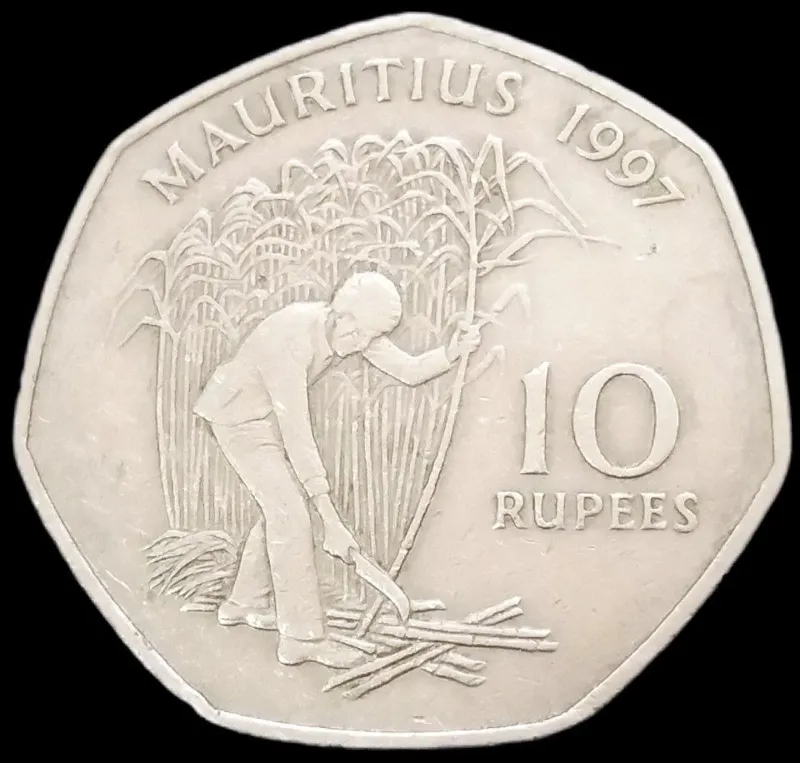 10 روپیه کمیاب 1997 موریس (گالری بخشایش)