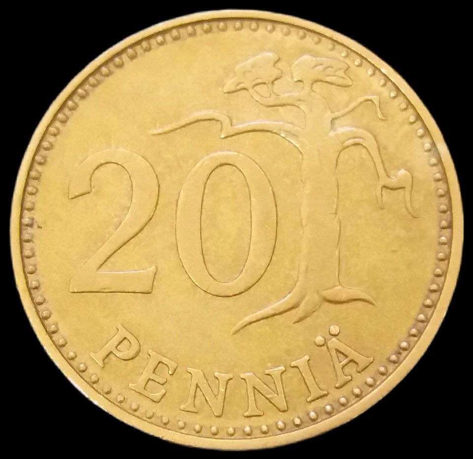 20 پنی برنزی 1974 فنلاند (گالری بخشایش)