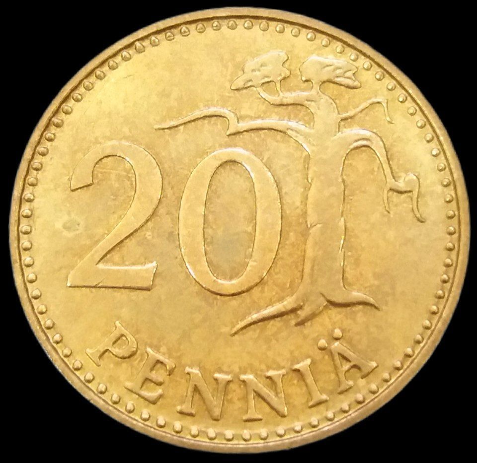 20 پنی برنزی 1989 فنلاند (گالری بخشایش)