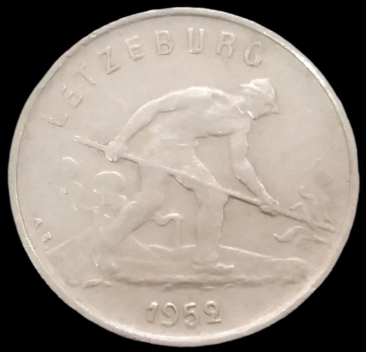 1 فرانک کمیاب 1952 لوکزامبورگ (گالری بخشایش)