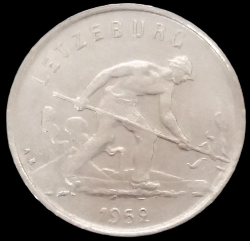 1 فرانک کمیاب 1952 لوکزامبورگ (گالری بخشایش)