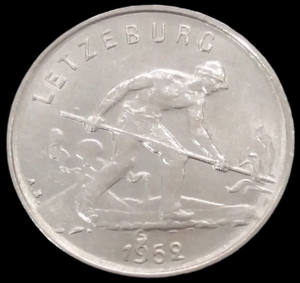 1 فرانک کمیاب 1952 لوکزامبورگ (گالری بخشایش)