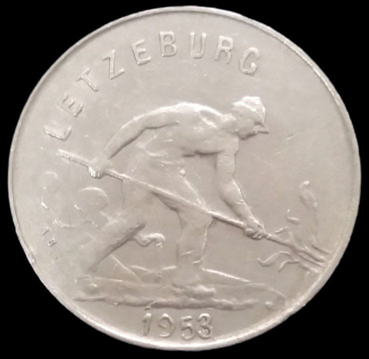 1 فرانک کمیاب 1953 لوکزامبورگ (گالری بخشایش)