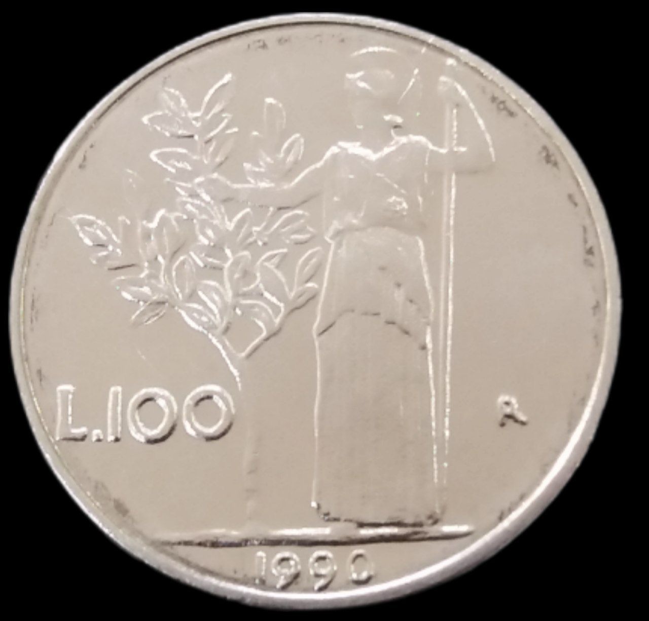 100 لیر سایز کوچک 1991 ایتالیا (تیپ کمیاب)