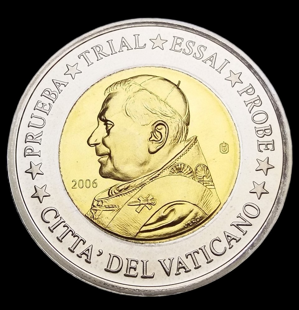 2 یورو فوق کمیاب یادبود واتیکان (35 میلیمتر)