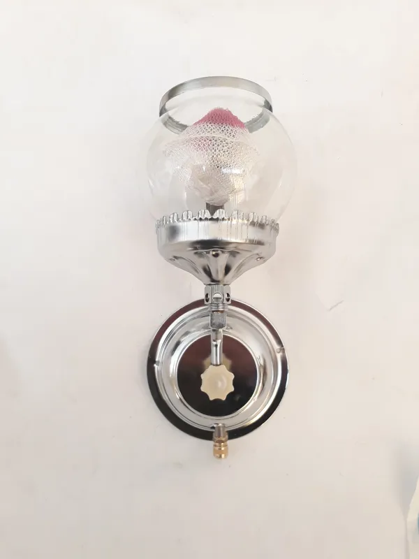 روشنایی گازی یک شعله حبابی (ساده) کروم