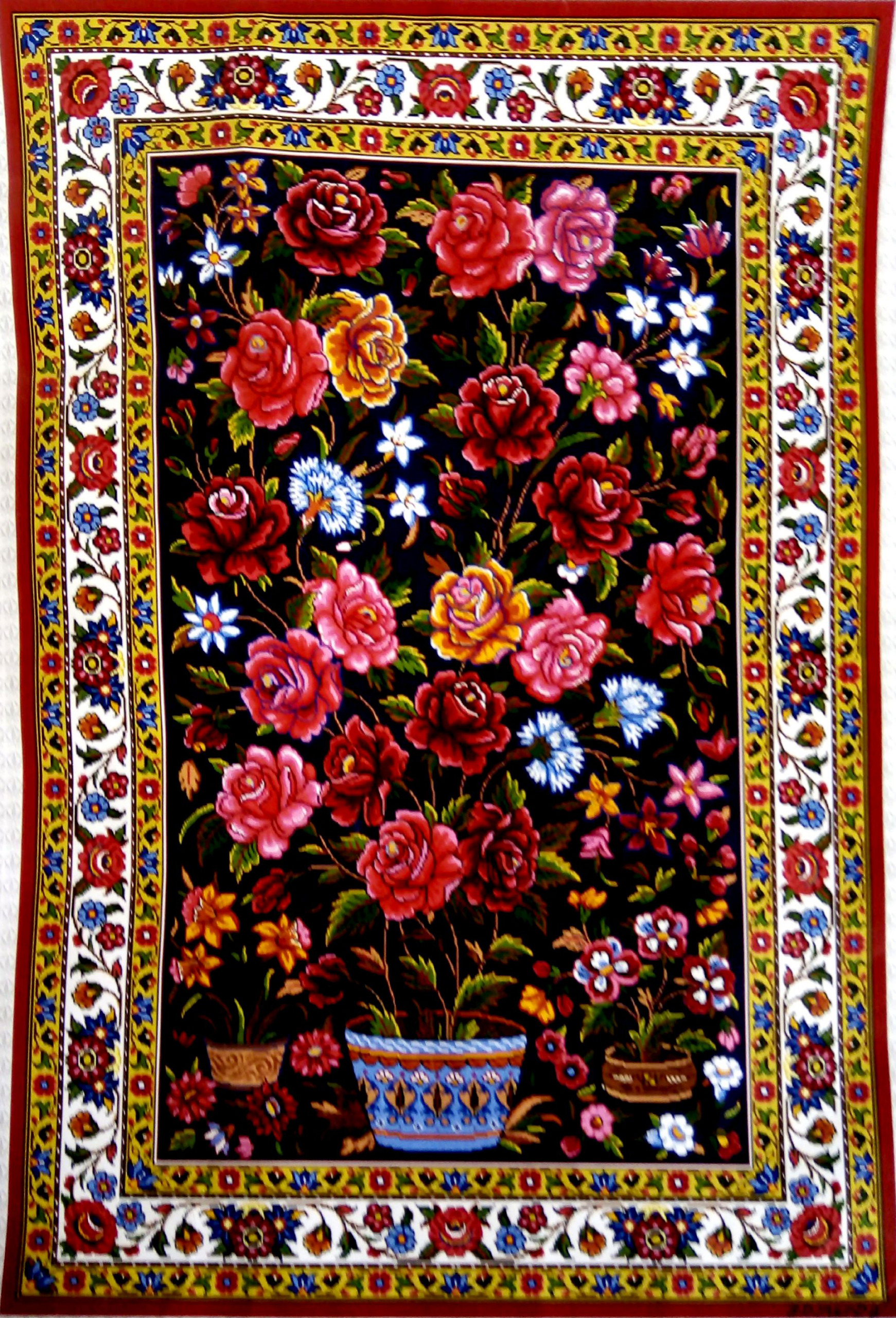 گلدان گلفرنگ قالیچه(نوشین)