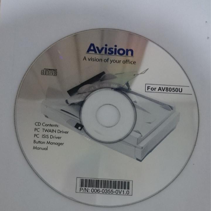 نرم افزار نصب و برنامه اسکنر AVISION مدل 8050