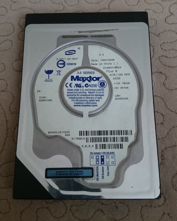 هارد 40 گیگا بایت IDE MAXTOR