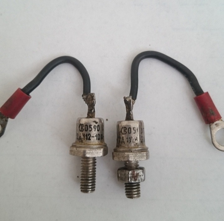 دیود 1000V/12A سیم دار بدنه منفی