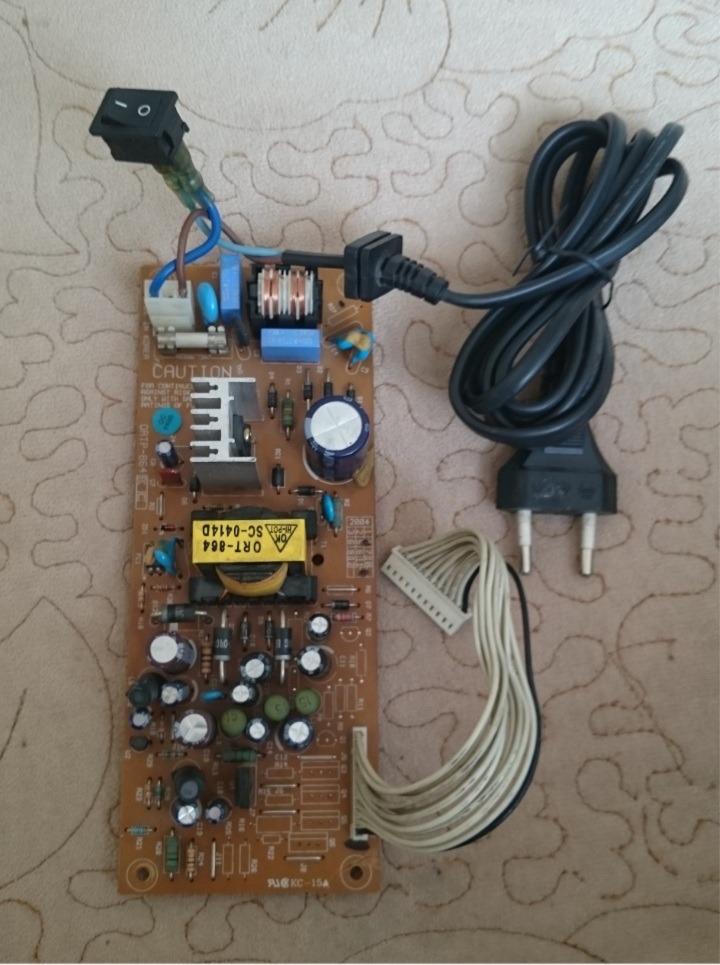 برد پاور 2A با ولتاژ 3 5 6 16 22 و کلید و کابل برق