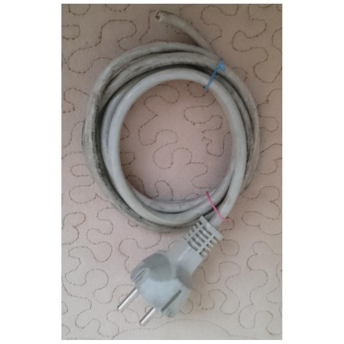 کابل برق 16A دو شاخه سر لخت 1.5 متری