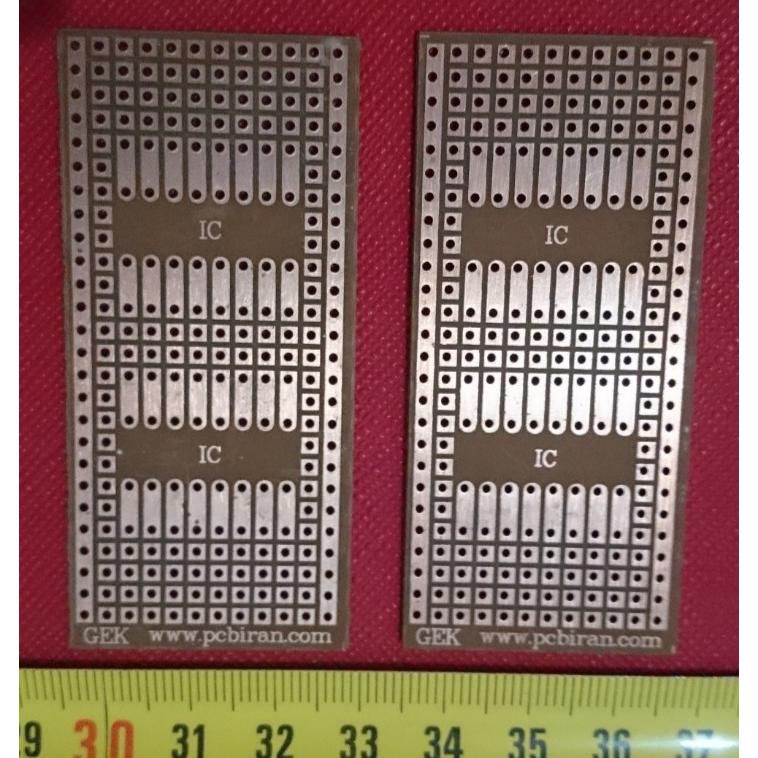 فیبر مدار چاپی 7×3 سانت طرح آی سی دار