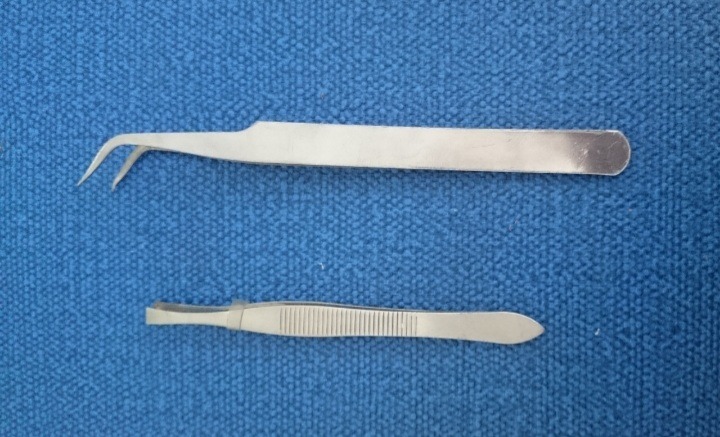 پنس تعمیرات سوزنی و سر تخت (2عدد با هم)