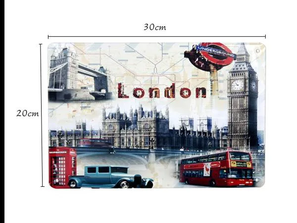 تابلو فلزی خارجی طرح لندن چاپی (ارسالی تصویر اصلی)