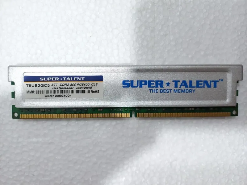 رم Super Talent DDR2 ظرفیت 2GB باس 800