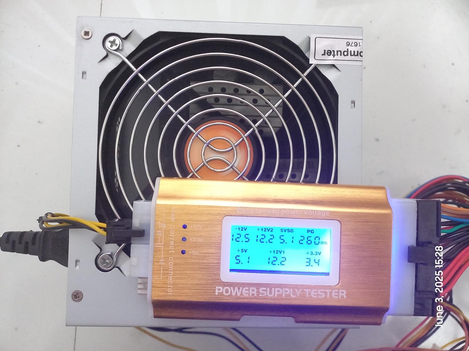 پاور Viera VI-650WATX فن بزرگ 24 پین کد1676