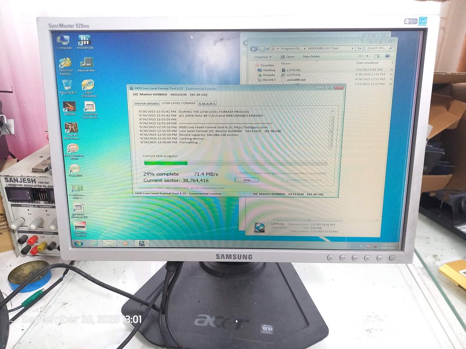 مانیتور Samsung 920NW توضیح دارد