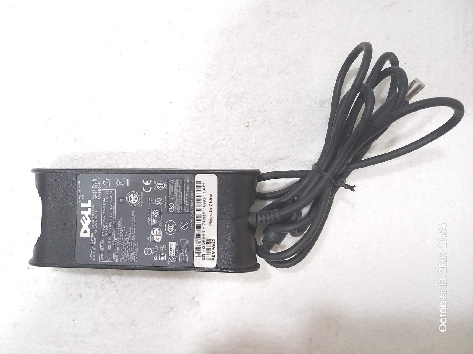 شارژر لپ تاپ دل 19/5 ولت 3/34 آمپر