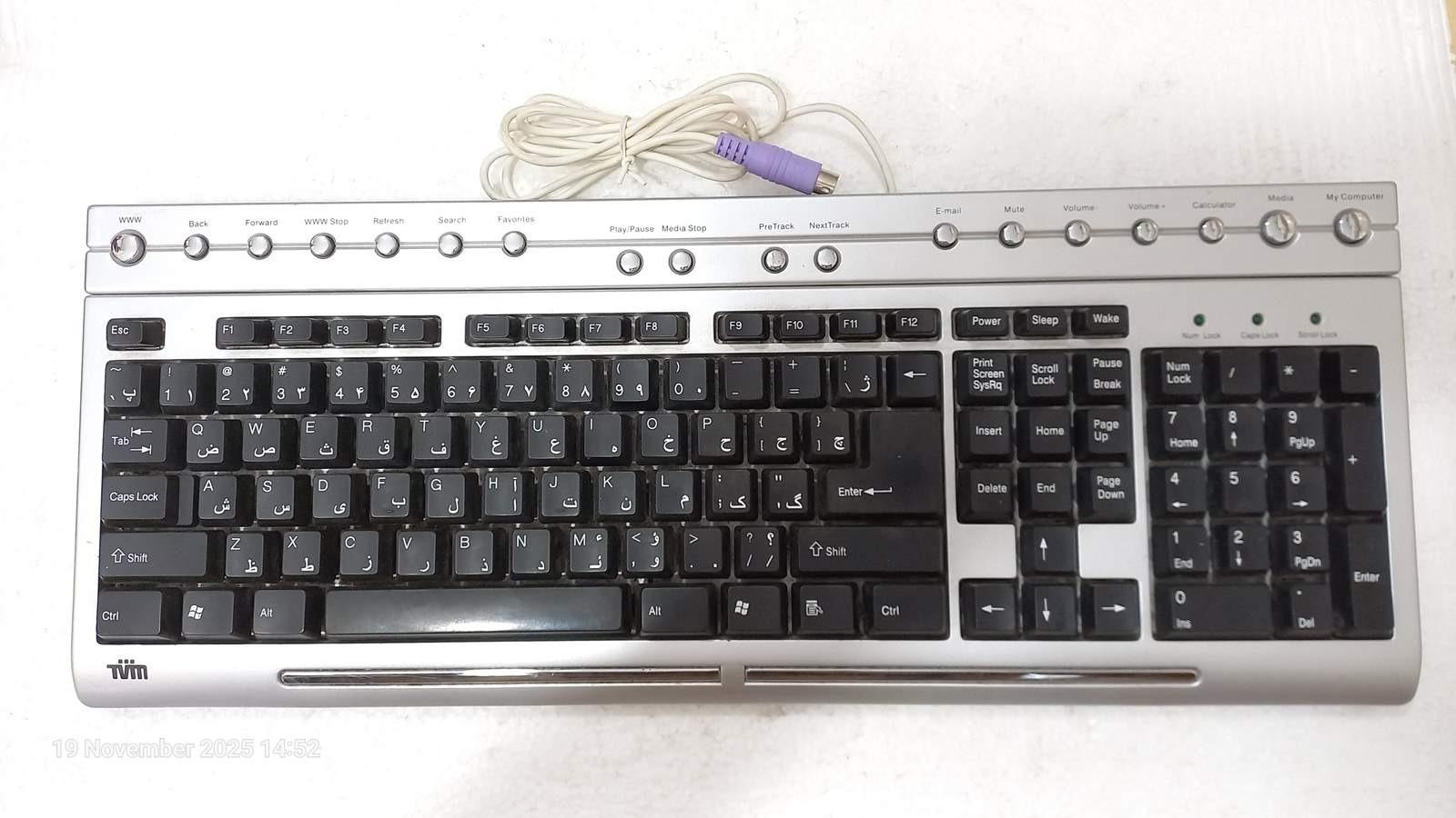 کیبورد TVM K9876 پورت PS2