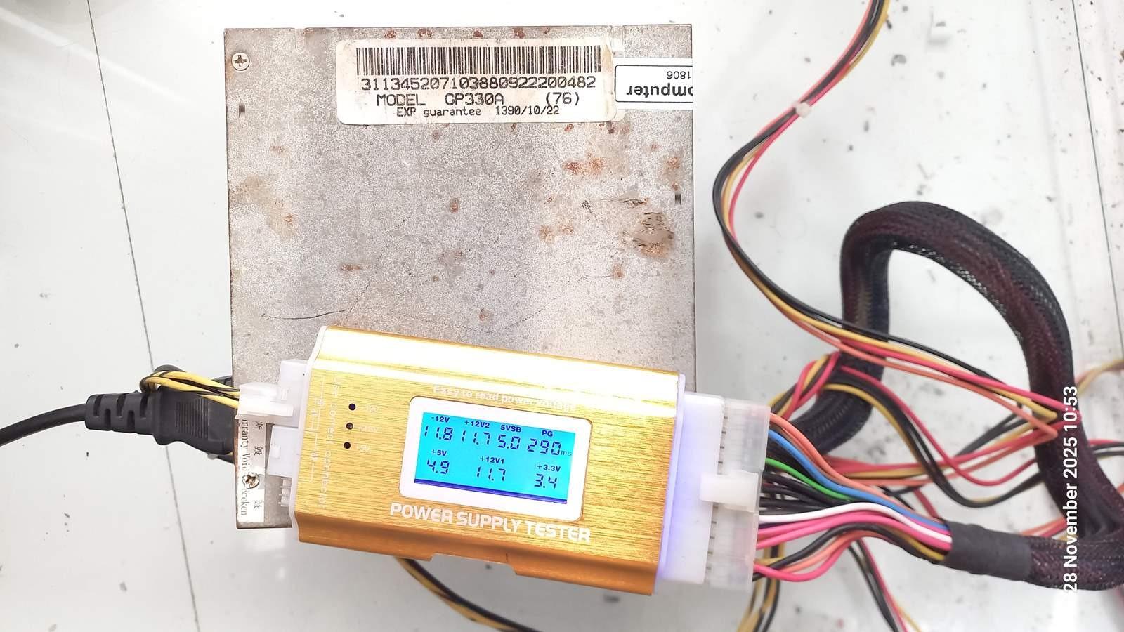 پاور Green GP330A فن کوچک 24 پین کد 1806