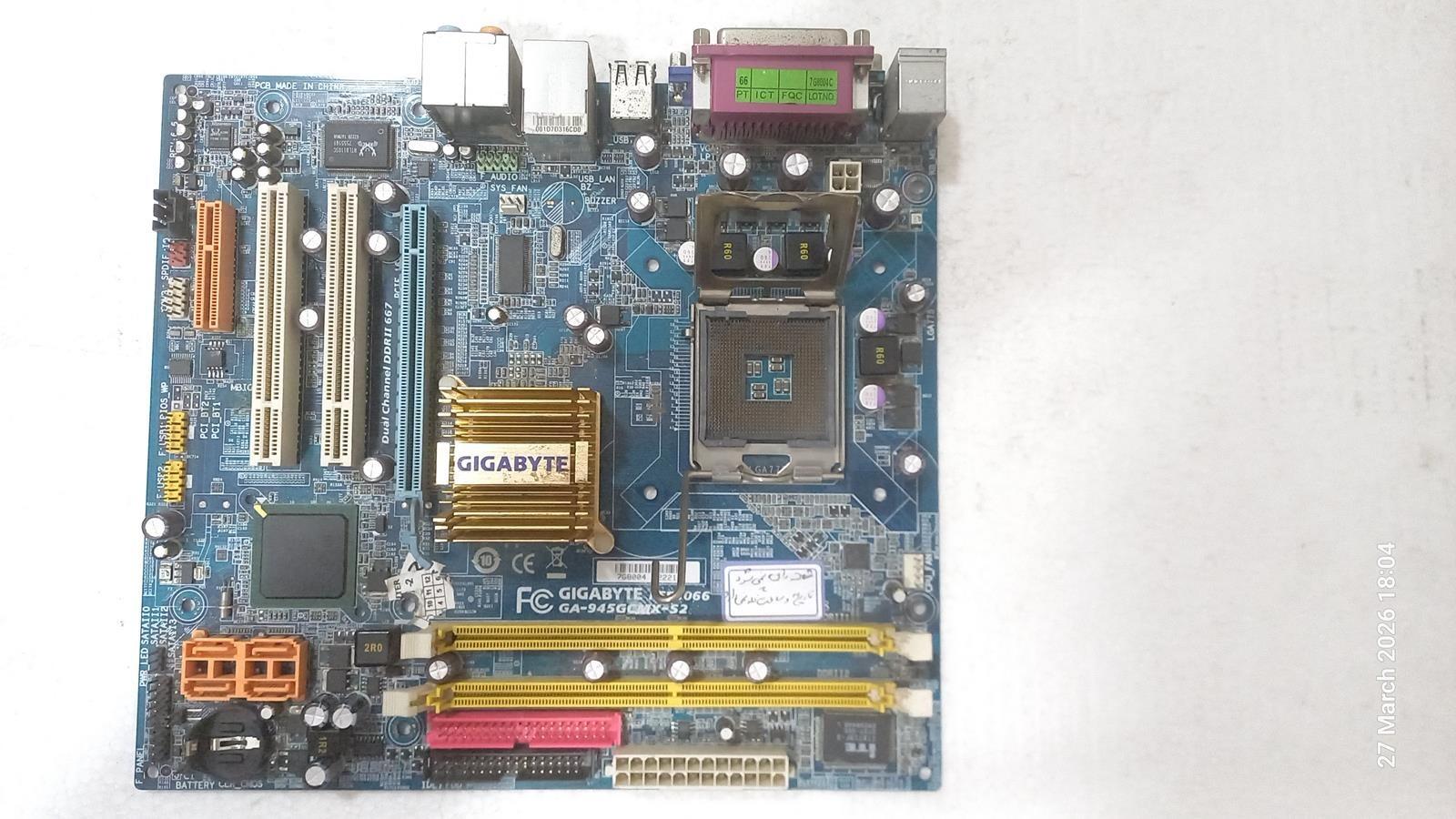 مادربرد GigaByte GA-945GCMX-S2 توضیحات دارد