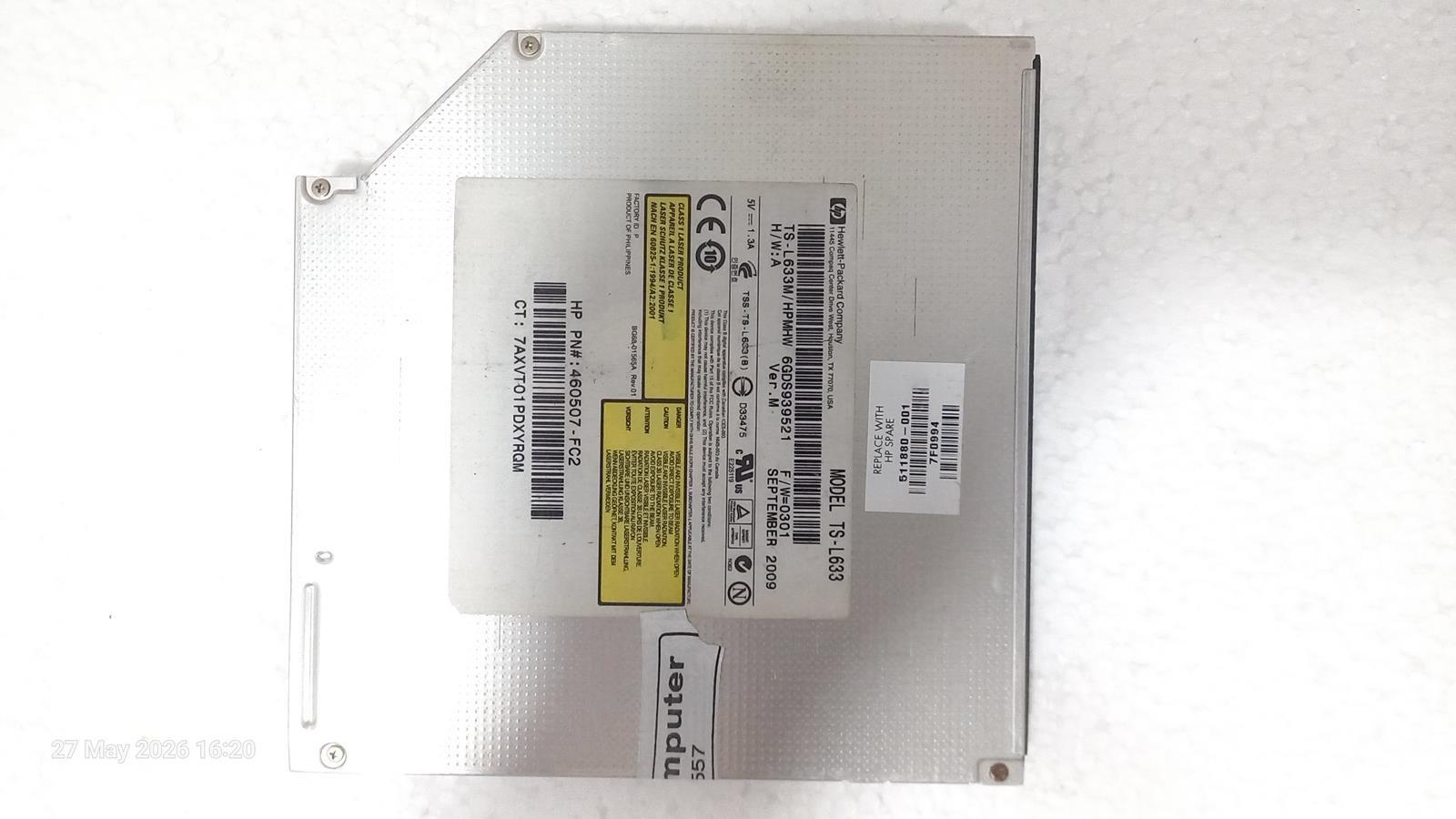 رایتر HP TS-L633 پورت ساتا لپ تاپی 12/5mm