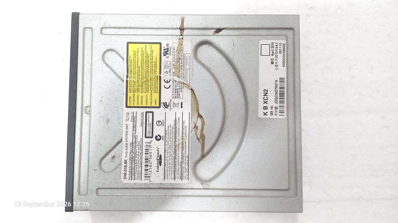 دی وی دی رایتر Pioneer DVR-S18LBK پورت SATA