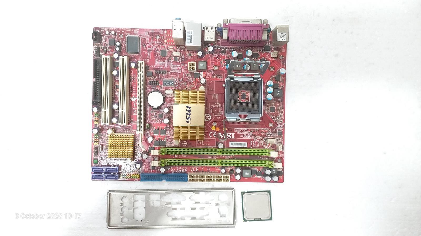 باندل MSI G41M4 و سی پی یو E5400 2.7GHz