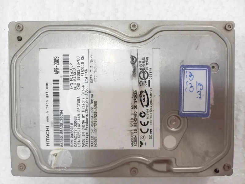 هارد هیتاچی 320 گیگابایت معیوب