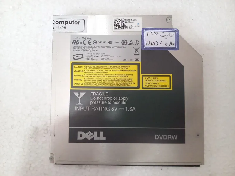 رایتر Dell UJ862A پورت ساتا لپ تاپی 9/5mm
