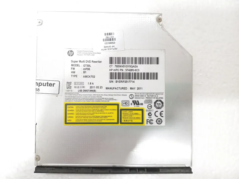رایتر HP GT30L پورت ساتا لپ تاپی 12/5mm با پانل