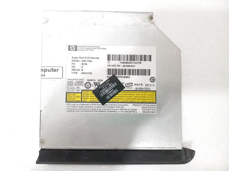 رایتر HP GSA-T50L پورت ساتا لپ تاپی 12/5mm با پانل
