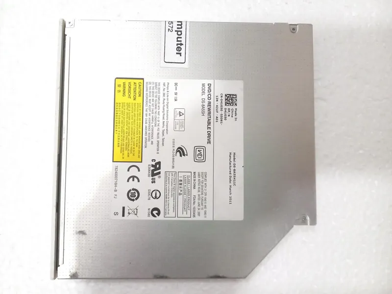 رایتر DS-8A5SH پورت ساتا لپ تاپی 12/5mm پانل سفید