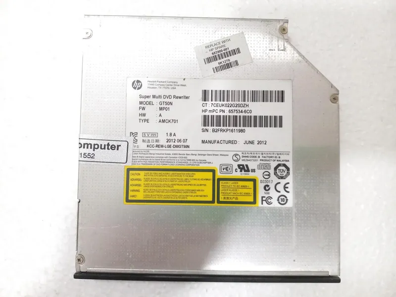 رایتر HP GT50N پورت ساتا لپ تاپی 12/5mm با پانل