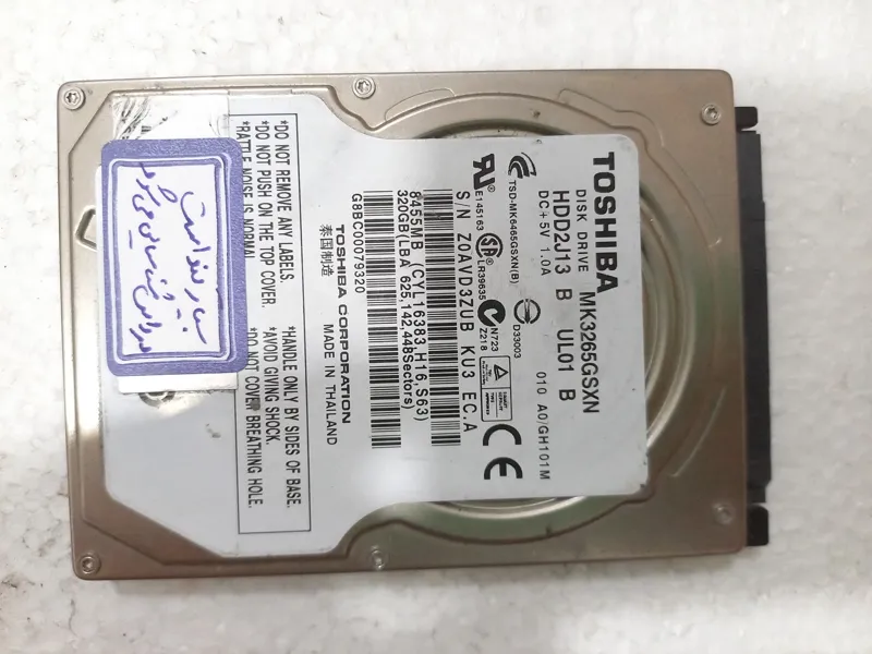 هارد لپ تاپ Toshiba MK3265GSXN 320GB معیوب