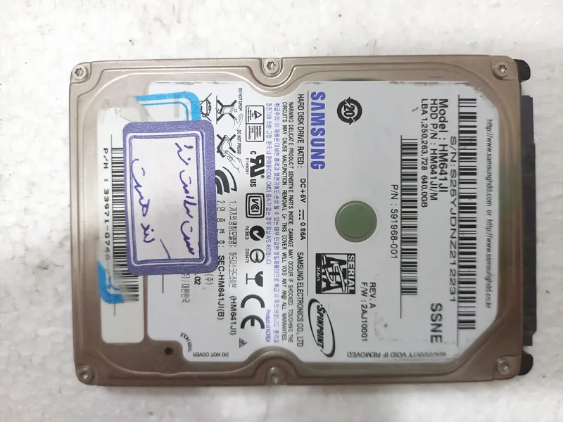 هارد لپ تاپ Samsung HM641JI 640GB معیوب