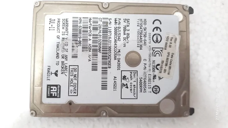 هارد لپ تاپ Hitachi 5K750-640 640GB بدون برد