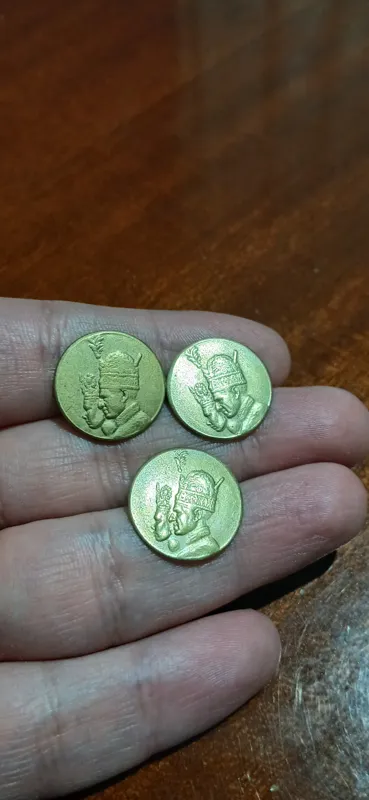 3 عدد سکه مبارک باد شاه و فرح