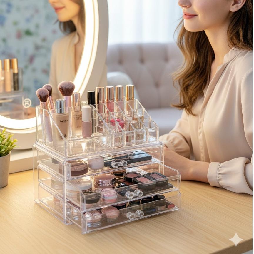 استند لوازم آرایشی کریستال